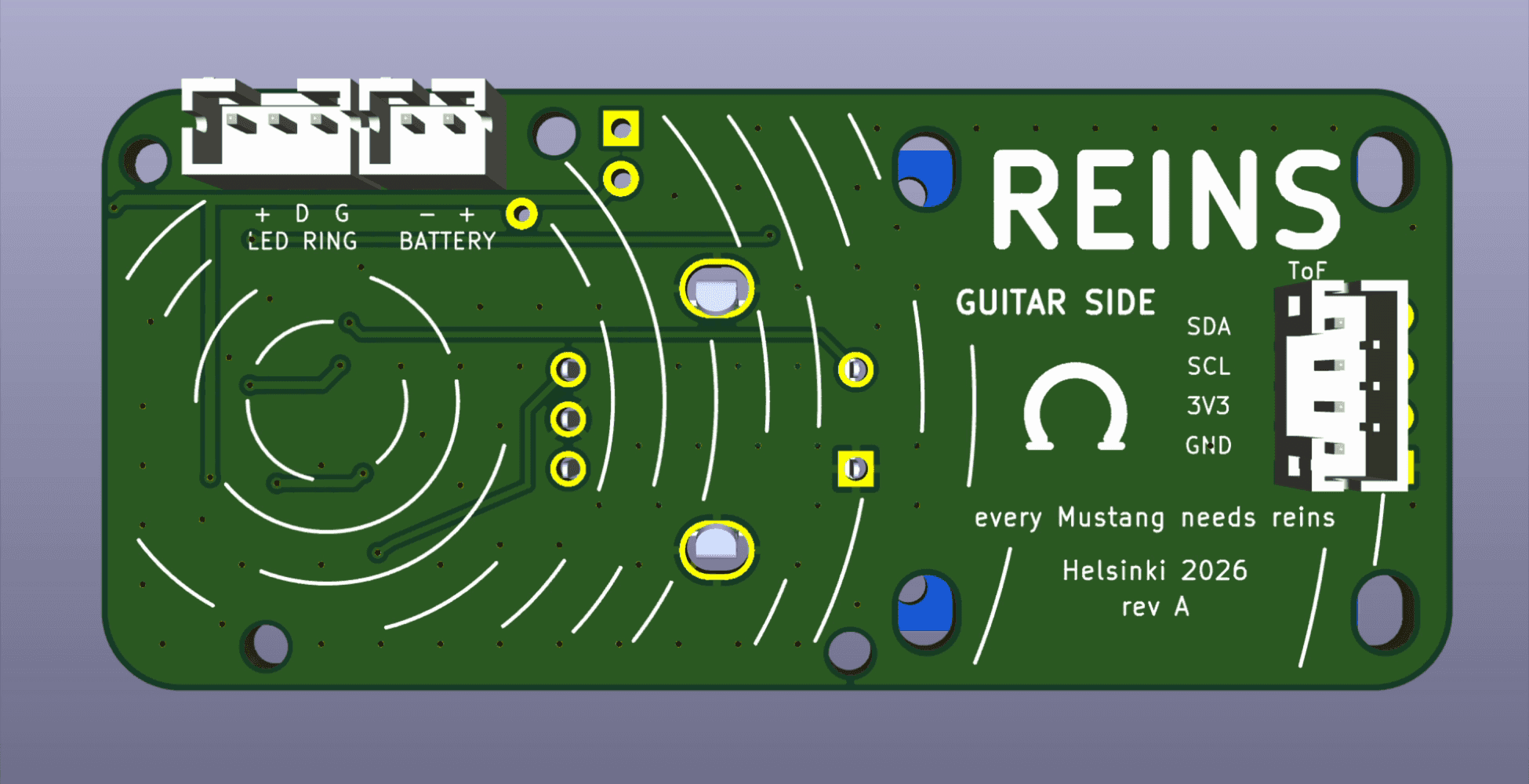 Reins — guitar pcb back